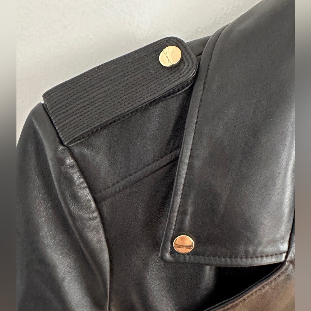 NWOT LAMARQUE “DONNA” BLACK LEATHER JACKET SIZE XL - Picture 10 of 10